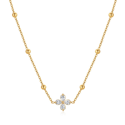 CZ Petal Necklace