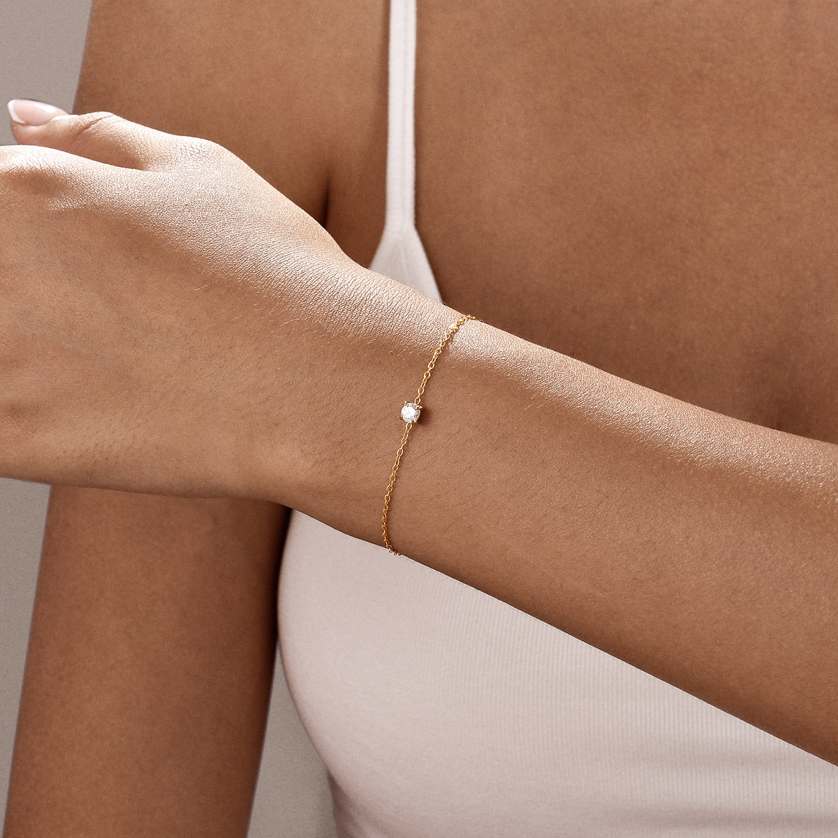 Star Solitaire Bracelet (4MM)